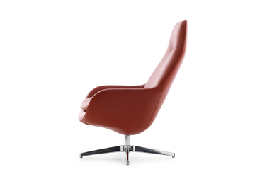 LX389 - Swivel leather armchair by LEOLUX LX - view 3